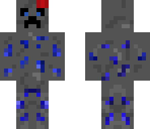 lapis creeper with tnt head