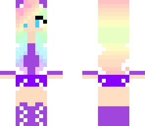 rainbow haired girl