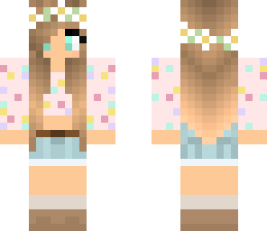 hipster flower child girl