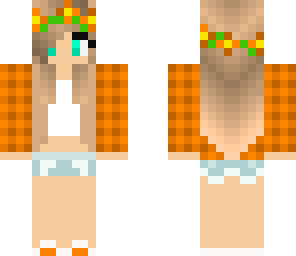 orange summer girl