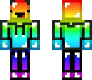 just an ordinary rainbow jelly with clothes