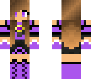 purple skydoesminecraft girl
