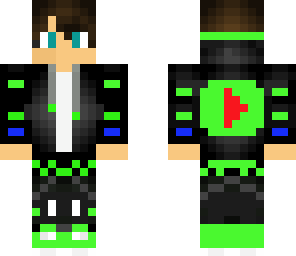 cool green youtube boy