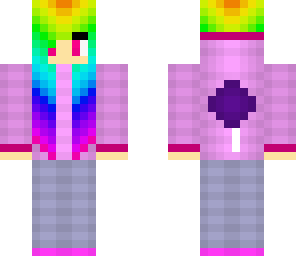 rainbow haired girl