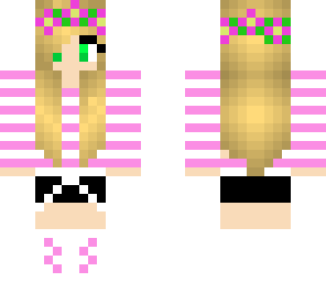 pink flower girl