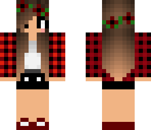 red flower girl