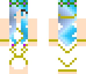 golden blue girl
