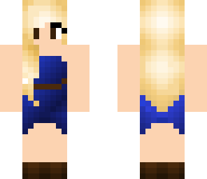 blue dress
