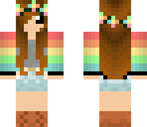brown-haired pastel girl