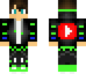 cool green youtube boy