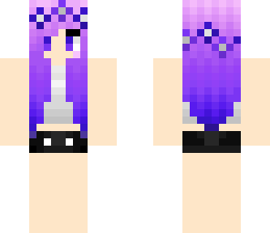 purple hair girl