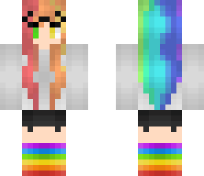 rainbow hippie girl 2