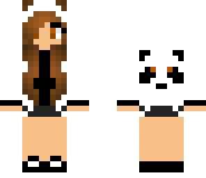 panda girl brown eyes