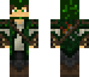 elven ranger with hood