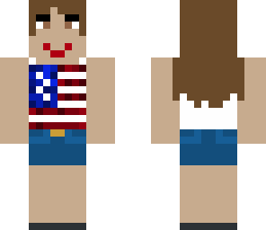 american t-stirt girl
