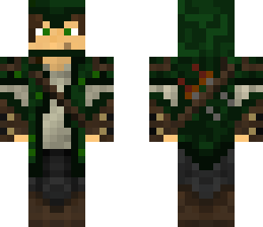 elven ranger with hood