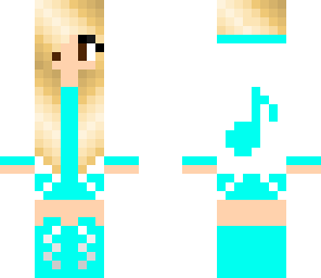 blue music girl