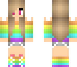 happy rainbow girl