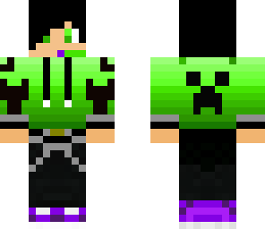 green teen with purple shoes 2