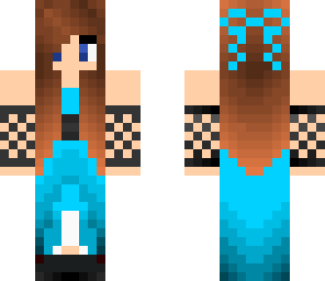 girl with blue dress