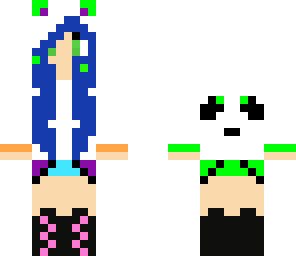 color tornado panda girl