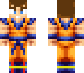 brown haired goku