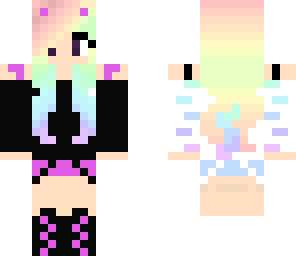 rainbow haired girl