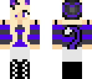 purple kitty girl
