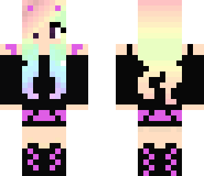 pretty rainbow girl