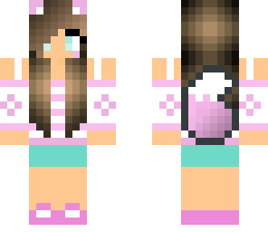 cute pink fox girl