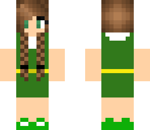 green school girl