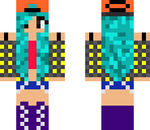 colorful skater girl 