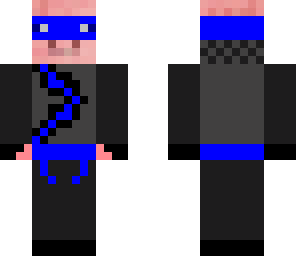 blue ninja pig