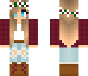 edited girl in flannel
