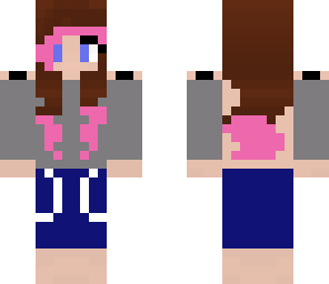 pink hair girl