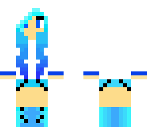 white-hooded girl with blue hair