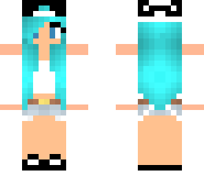 blue hair  tomboy