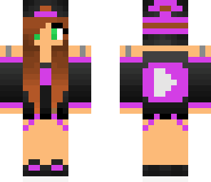 purple hoodie girl