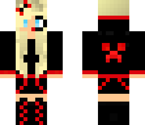 black and red gamer girl