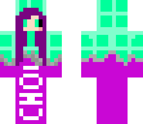 purple swagg kawaii mint chocolate girl