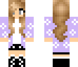 pretty girl with floral sweater