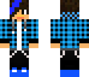 blue dyed teenager