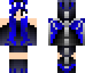 dragon girl- blue