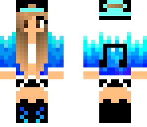 edited blue music girl