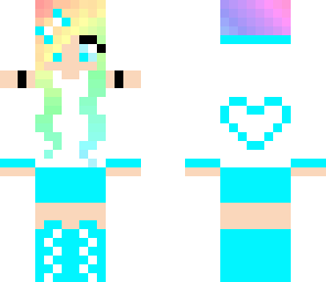 rainbow sea girl