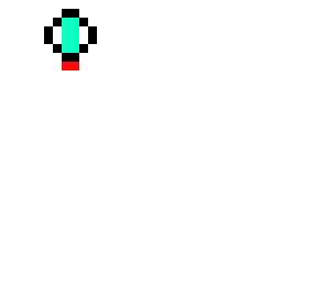 alien black and white tile thing