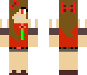 red rose girl