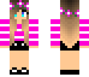 cute girl in pink