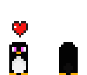 penguin in love