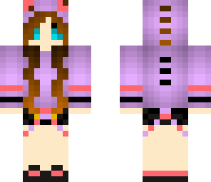 purple dino girl